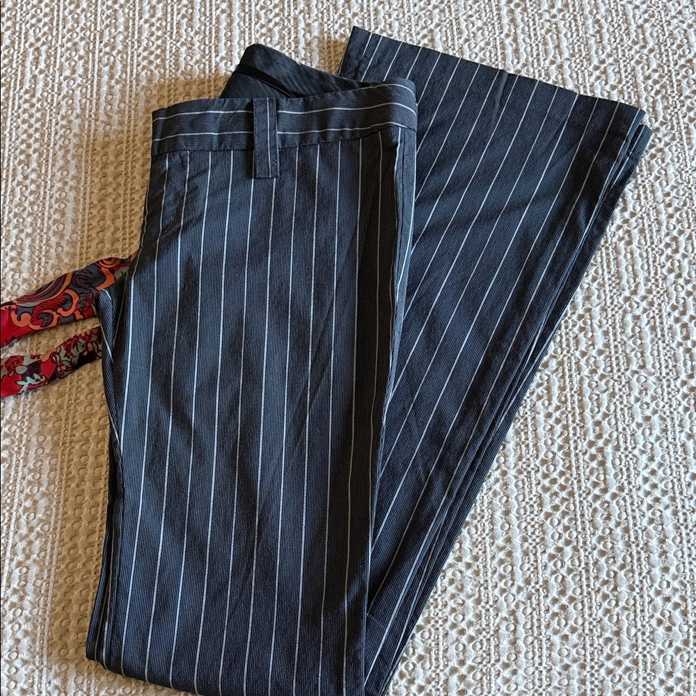 Frankie B. Black Pinstripe Pants